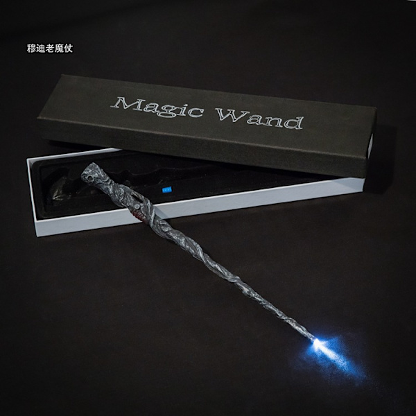 Halloween trollstav Harry Potter trollstav, för Halloween-presenter Cosplay Style Glowing Wand Moody