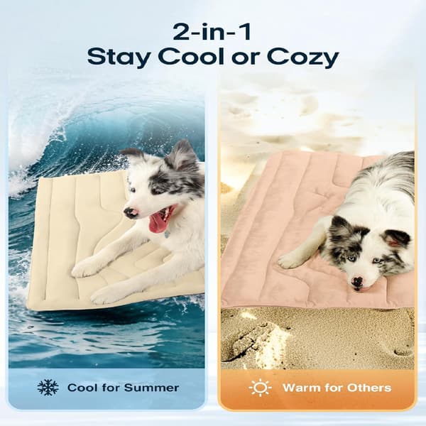 Varmtsælgende kølemåtte til kæledyr, sommer sovemåtte til hunde, et køligt og åndbart produkt til forebyggelse af hedeslag. grey S