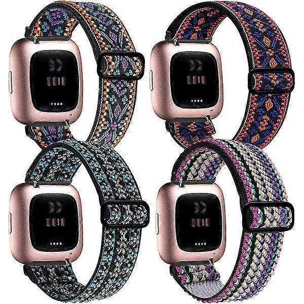 Justerbare elastikbånd til Fitbit Versa 2/Versa/Versa Lite (FMY)