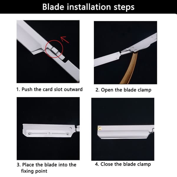 Barberkniv med lige kant, barberkniv til hår