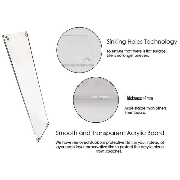 3-lags Transparent Akryl Display Stativ Kakefat Display Stativ For Dekorasjon Og Oppbevaring