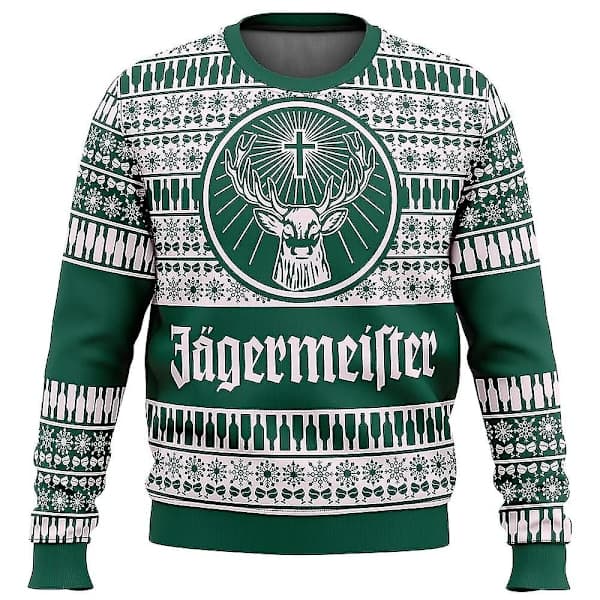 Jägermeister Jule Sweater Pullover Herre 3D Sweater Toppe-A 1 1 XS