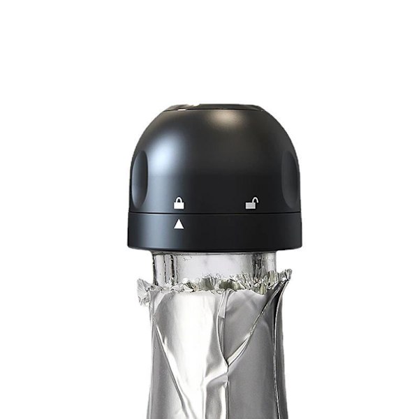Kork till Vin & Champagne - Champagneflaska / Flaska / Vinflaska Svart Black 3-Pack