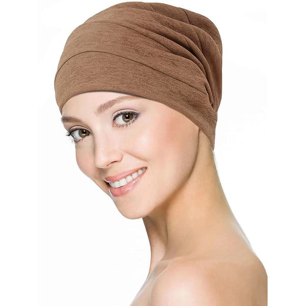 Dame bomuld elastisk hue blød bandana hat plisseret bandana dame kemoterapi hat (Hvid)