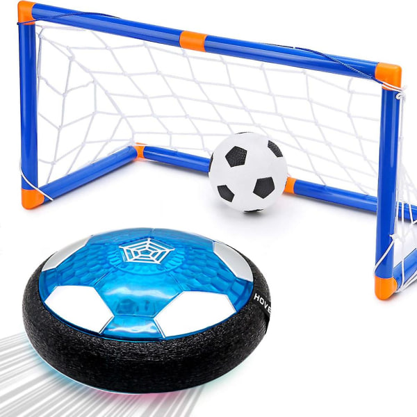 Uppladdningsbar svävande fotboll barnleksak - uppblåsbara mål och boll