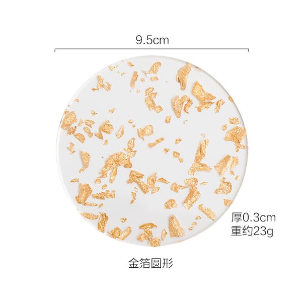 Coaster til husholdningsbruk, kaffe, tekanne, mat, restaurant, bar 3pcs
