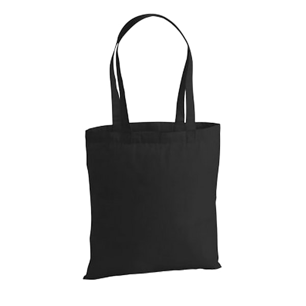 Westford Mill Premium Cotton Tote Bag Yksi Koko Musta Musta Y Black One Size