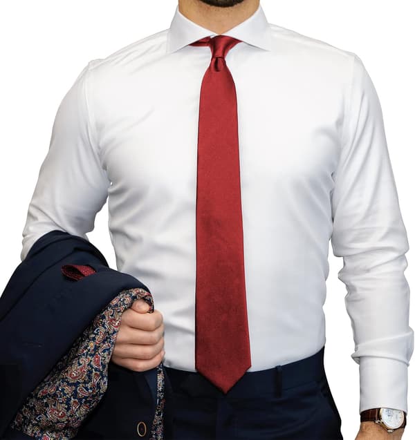Slips for menn, ensfarget skjerf for menn, bryllup, business, formell slips Dark Grey