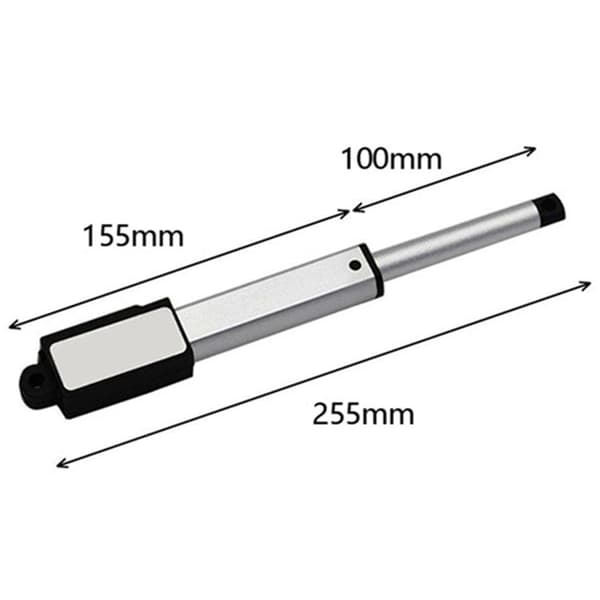 100mm Slaglengde Vanntett Mini Lineær Aktuator, DC 12v Elektrisk Motor Vindusåpner, IP54-klassifisert