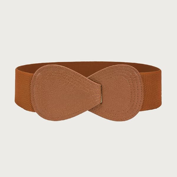 Låsspänne elastisk midjeband för kvinnor elastisk elastisk midjeband klänning dunjacka omlott midjeband