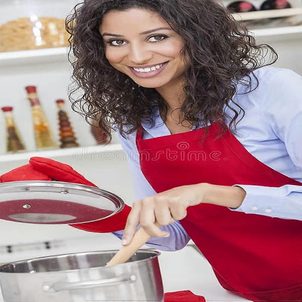 Aprons for Women with Pockets, Water-Resistant, Adjustable Kitchen Aprons, Dishwashing, Grooming, Chef Aprons, Unisex