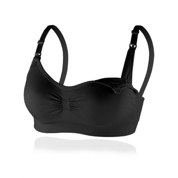Sömnlös amnings-bh för ammande kvinnor 1-pack amnings-bh med black M