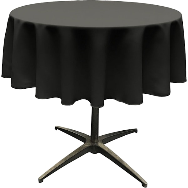Rund duk, polyester, svart engangsduk