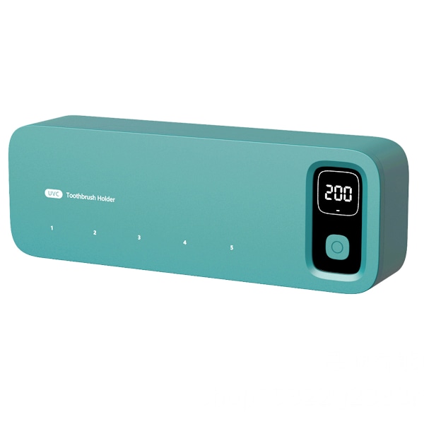 UV Tandbørste Sanitizerholder, Tandbørste Sanitizer og Holder til Badeværelse, Timerfunktion, Genopladelig Tandbørste Rengøringsholder Vægmonteret Style 2