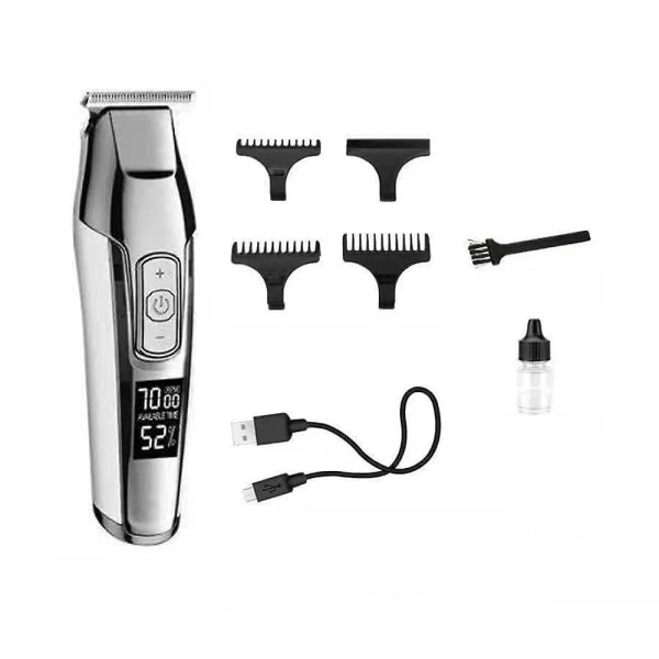 Professionell skägghårtrimmerverktyg Elektrisk hårklippningsmaskin - skallig hårklippare för män
