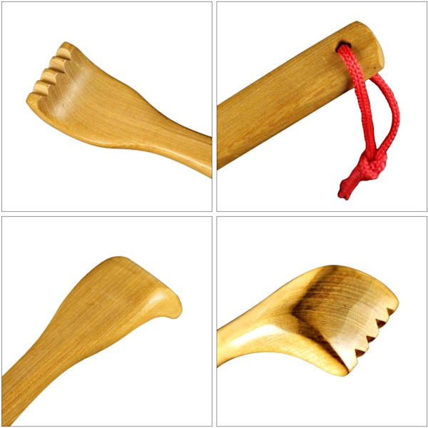 Ryggkliare, manuell ryggmassager, lång ryggkliare för avslappning av kroppen, lindrar obehag, tyg (1 st) h