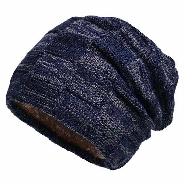 Slasket hat til mænd Vinterhat Mand Cool hat hat mand foret