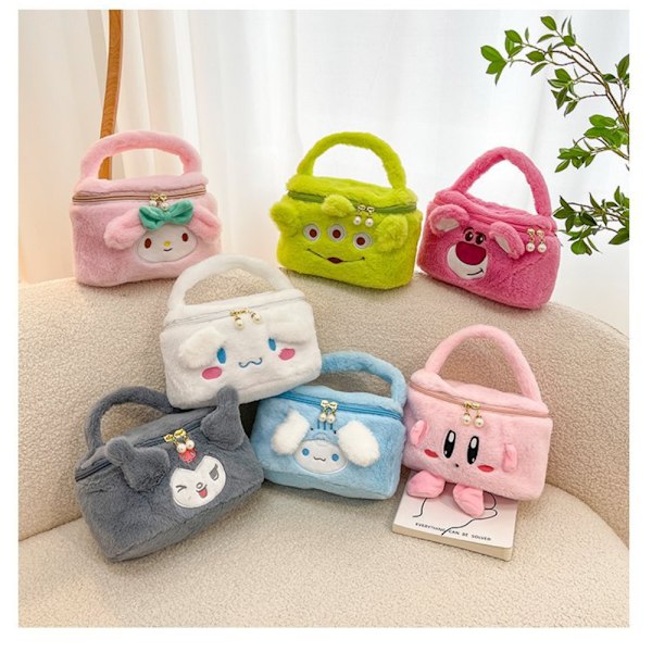 Mansikkakarhu Melody Cinnamoroll Anime Pehmo meikkilaukut 20x10x9cmA