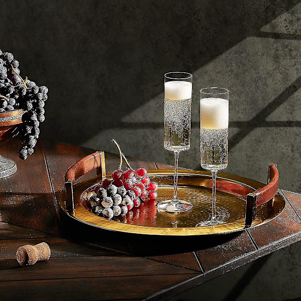 Glas Champagne 4-pack 6-ounce Champagneglas 4-pack, Premium neliömäinen reuna puhallettu viinilasi The Best1217