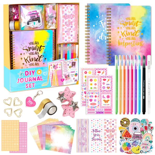 Scrapbooking- og dagbogssæt til piger – fødselsdagsgave (inkluderer scrapbog og børnedagbog)