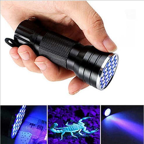 UV-lommelykt med 100 LED-er - stor 100 LEDs