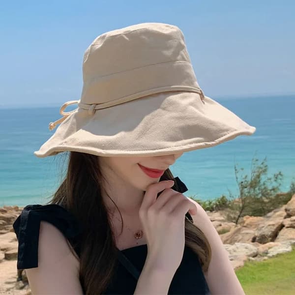 Bucket Hat Solhattar för Kvinnor KHAKI khaki