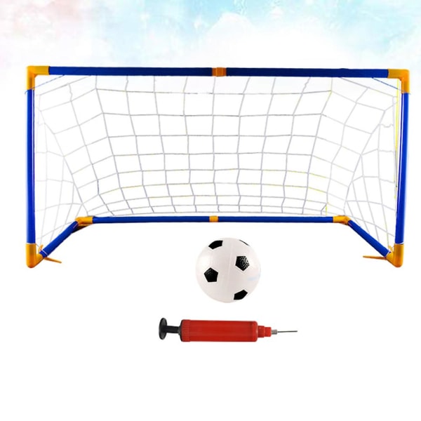 Bärbar fotboll nättävling Fotbollsmål Handgjord fotboll Door Up-mål Träningsspel Toy Hockeymål 62x41cm