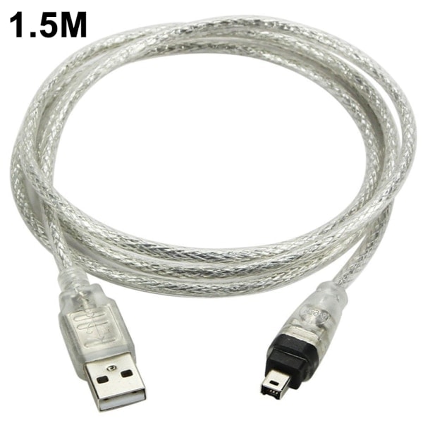 USB-han til Firewire-stik til mini 4-benet til Firewire-adapterkabel til periferiudstyr, der kun er kompatibelt med denne type adapter