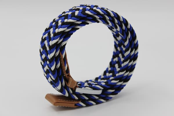 Unisex elastisk flettet stretchbelte uformelt menn kvinner. 105 cm 8