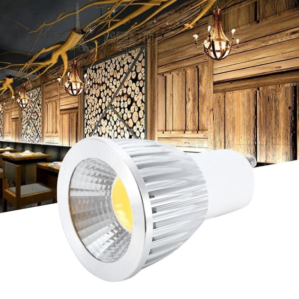 Ac200-245v Gu10 5w Led Spotlight Bulb Cob Light Lampa Varm Vit För Hem Hotell Bar
