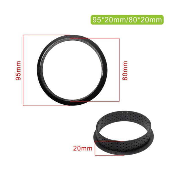 #Pieces Kakeform Runde Former Baking Perforerte Ringer Non-Stick Kakekutter Ring for Kakedekorasjon#
