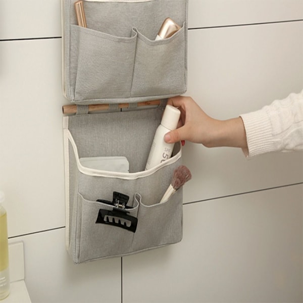 2 kpl Ripustustettava Säilytyskassi Ripustustettava Säilytyskassi Ripustustettavat Taskut Harmaa Grey 2 Pcs-2 Pcs