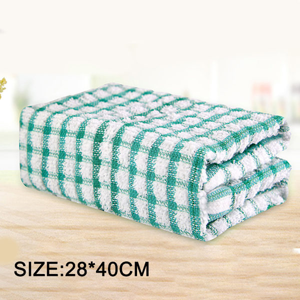 Köksdukar, 40 cm x 28 cm, Bulk Bomulls Köksdukar, 6-pack Disktrasor för Torkning av Disk, Kläder och Handdukar Green