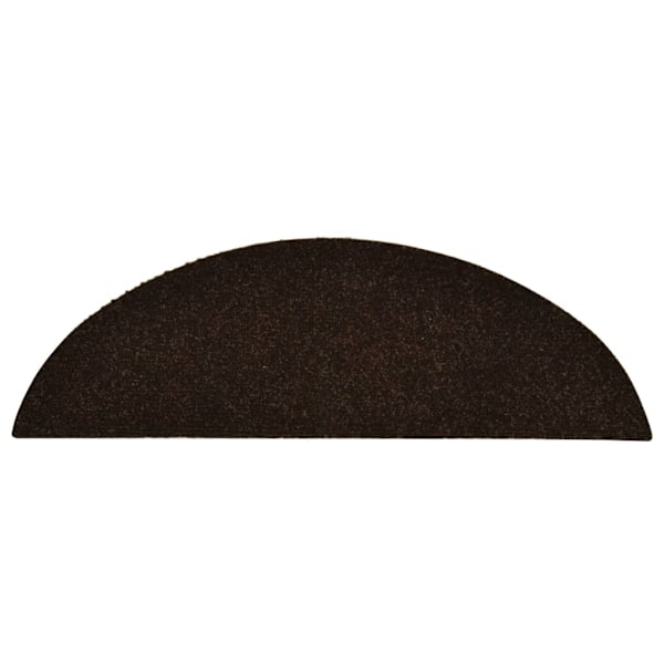 vidaXL Trappstegsmattor Självhäftande 15 st Brun 56x17x3 cm Broderi Brun Brown