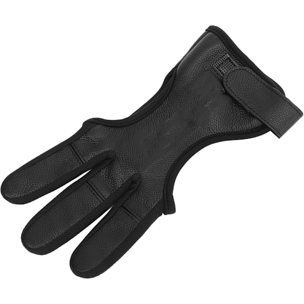 Bågskyttehandske, Bågskytte Skyddshandske i Hjortskinn Justerbar Täthet, Förtjockad Fingertoppsbark för Recurve Compound Båge