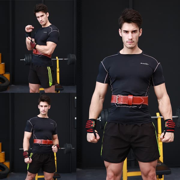 2-pack handledskompression och handledslinda - handledsrem, stöd för tendinit, tennis, gym, träning, en storlek justerbar Red