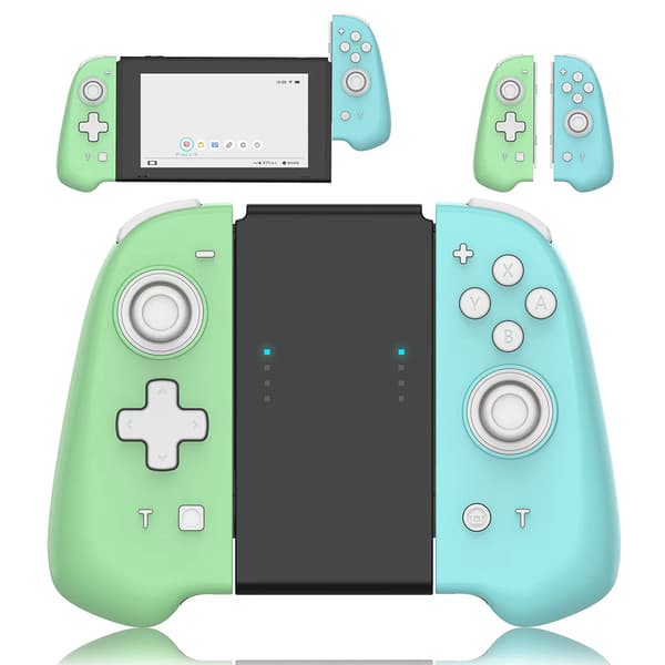 Kompatibel trådløs kontroller (V/H) for Switch / OLED Lite, joysticker med Custom Crossing Edition Black