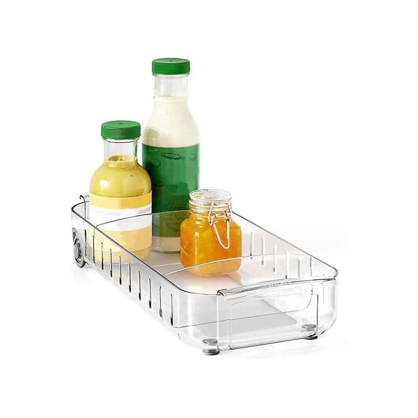 2-pack Kylskåpslåda Förvaringsbox Kök Frysfack Förvaringsbox Diverse Förvaringsbox (Transparent)