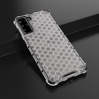 Honeycomb PC+TPU-cover til Samsung Galaxy S21+ 5G White