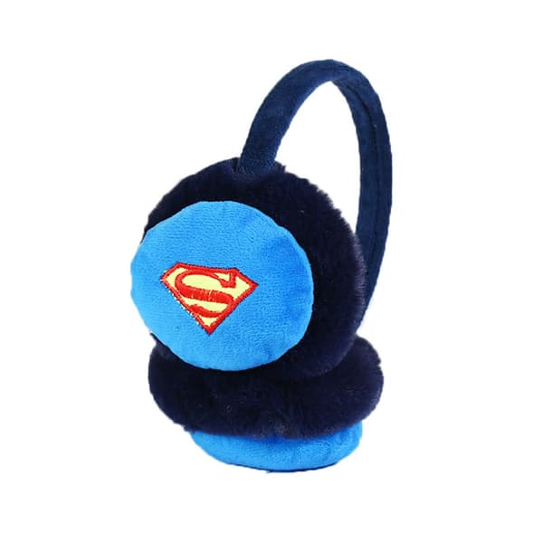 Ørevarmere til børn, drenge og piger, superhelt, bløde, varme, vinterørevarmere, gave Superman