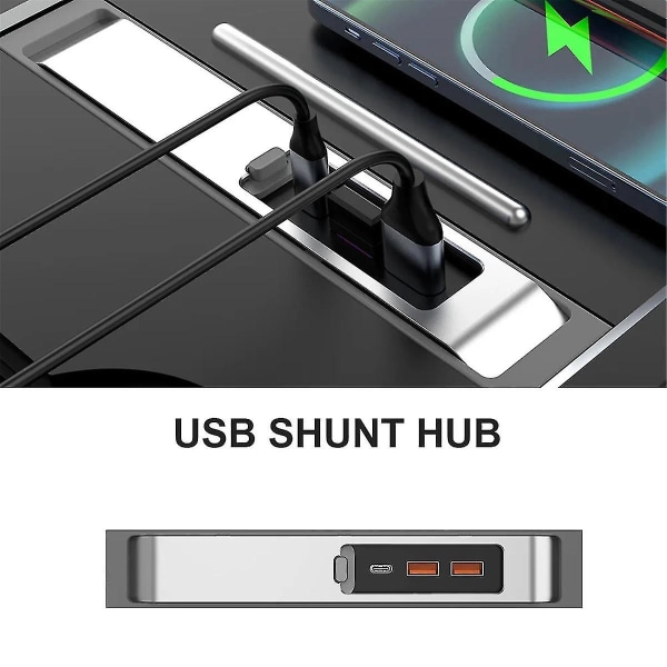 USB Hub 27w Snabb interiörladdare Intelligent USB Dockningsstation Shunt Hub Tillbehör för modell
