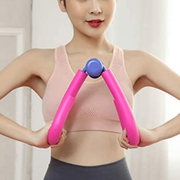 Monitoiminen reisilihasten kuntoilulaite Thigh Master Pink