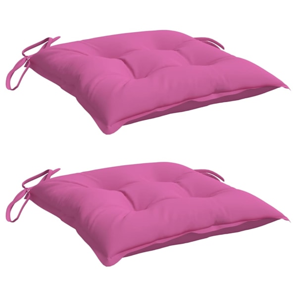 vidaXL Hyndebetræk 2 stk. pink 40x40x7 cm stof Rosa 1000