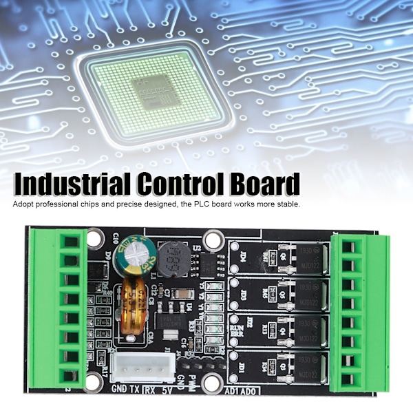 PLC Industrielt Kontrollpanel Basert på FX1N/2N‑6MR/T/10/14/20MR/T WS2N10MT‑S(C)