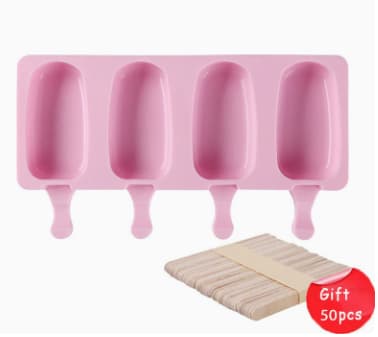 Isform Iskremsform + Ispinner 50 stk pink