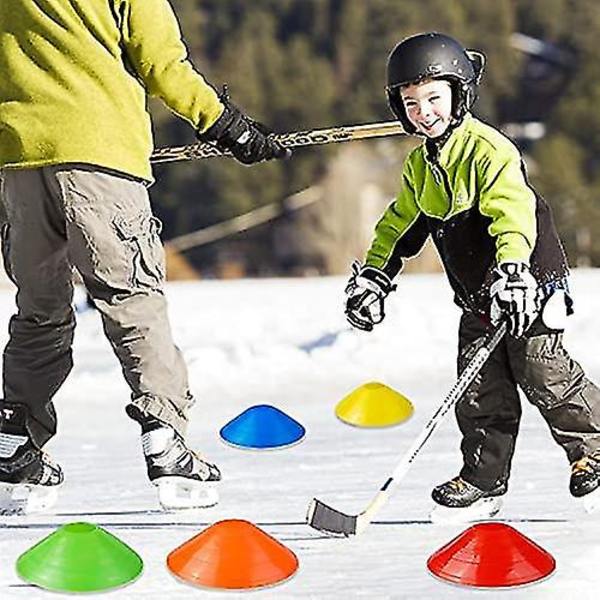 20 Fotbollskoner Disc Cone Set, Sport Speed & Agility Träningssats, Perfekt för Fotboll, Basket och Mer 5