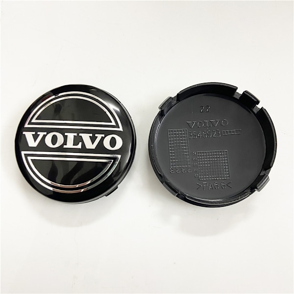 ABS-plastkåpa 64 mm för Volvo navkapslar VOLVO Volvo navkapslar 64 mm - Volvo silver (fyrpack) ..