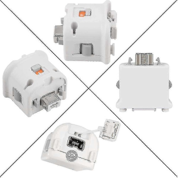 Kompatibel 2 Motion Plus Adapter Sensor för Wii Remote Controller, Motion Plus Adapter Accelerator Ersättning för Wii Motion Plus Adapter