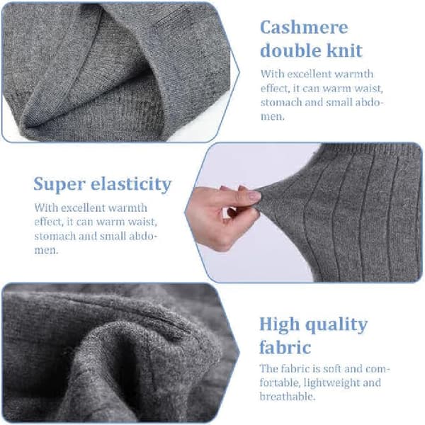 Cashmere Kidney Warmer Back Warmer Belt Elastic Waist Warmer XL