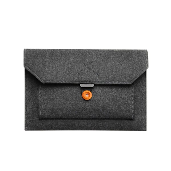 Laptop taske Case MØRK GRÅ 34X23CM - høj kvalitet Mørk gråLYB Dark grey 34X23cm